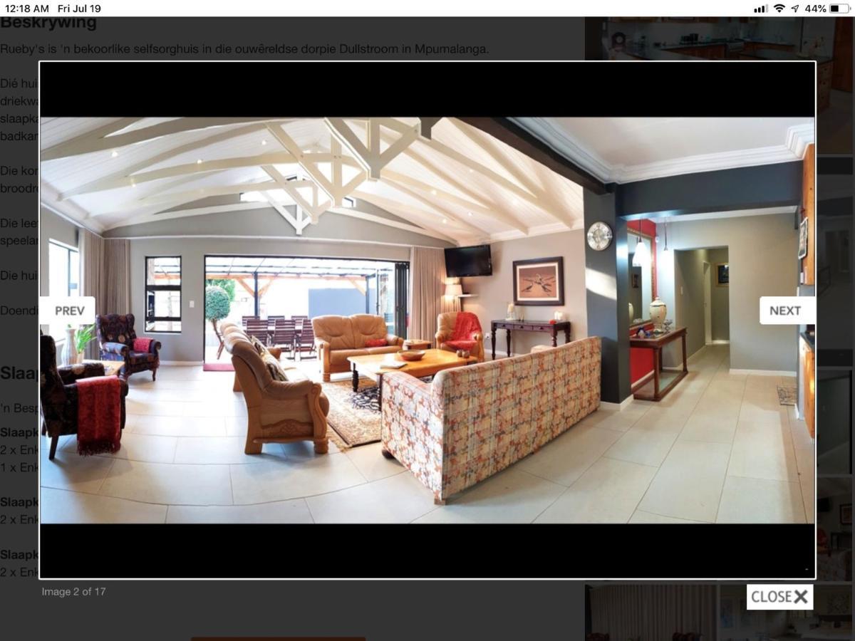 Rueby'S Guesthouse Dullstroom Dış mekan fotoğraf